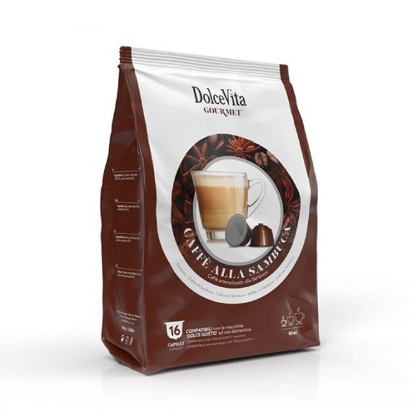 Dolce Vita съвместими капсули за Dolce Gusto Cafee Alla Sambuca - 16 бр.